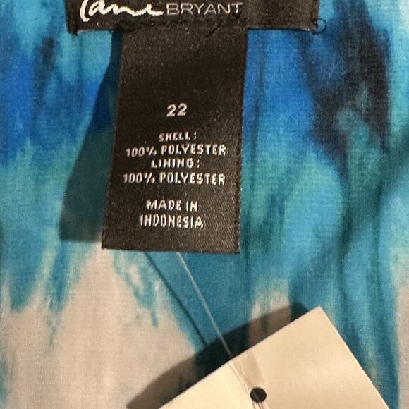 Lane Bryant Blue White Beaded Maxi Dress | Plus Size 22 | Boho Beach Resort Vibe - Picture 12 of 15